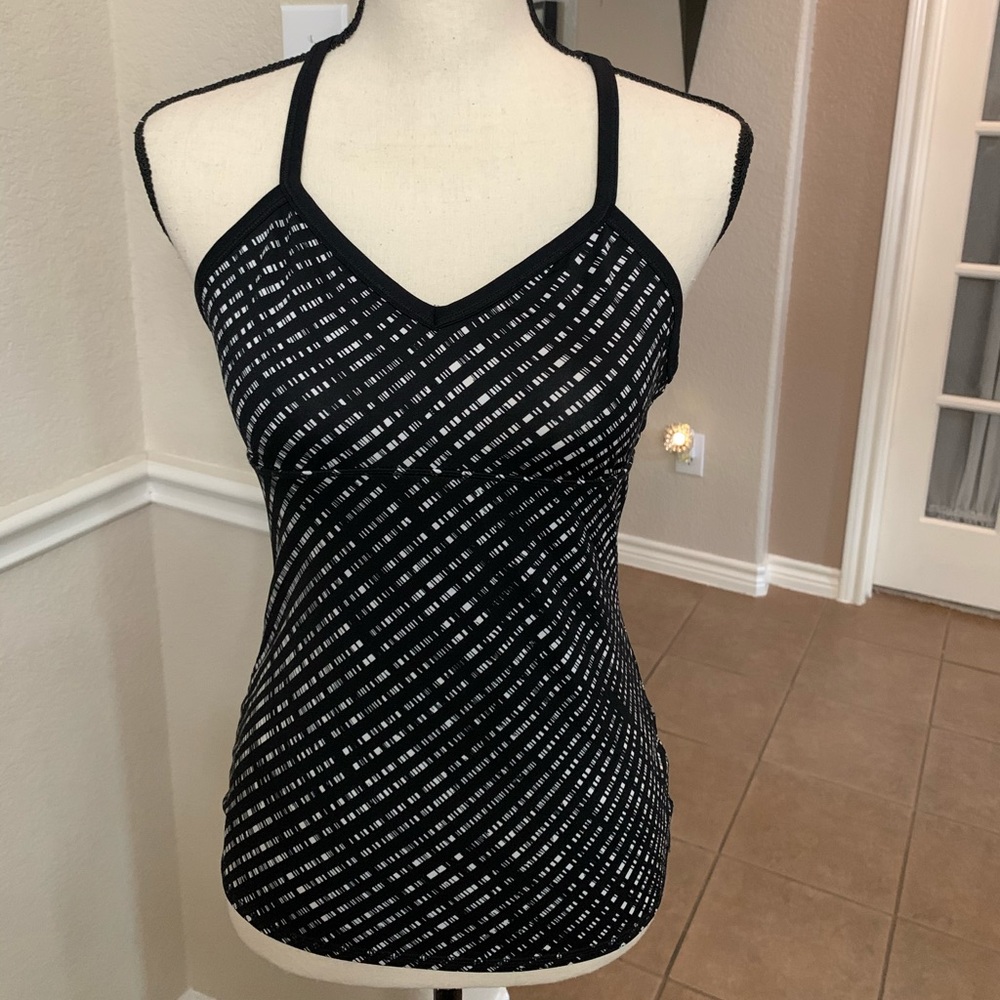 Marc New York Performance black white abstract print tank top Size S